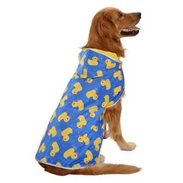 HDE Reversible Dog Raincoat: Stylish & Waterproof