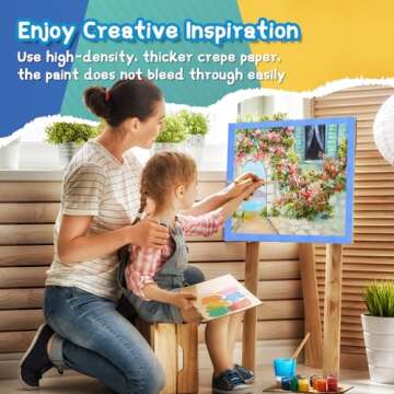 skytogether Colored Masking Tape 1 Inch Wide, Rainbow Color Masking Tape Colorful Masking Tape Colored Tape Rolls for Kids Classroom Painters Tape Colors Art Craft Tape, 1 Inch x 16.4 Yards, 7 Rolls