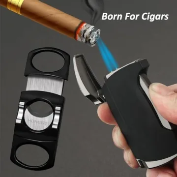 Premium Torch Lighter and Cutter Set for Men