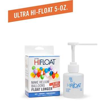 LA Balloons Hi-Float Solution, 5 oz, Transparent