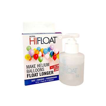 LA Balloons Hi-Float Solution, 5 oz, Transparent