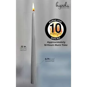 Elegant Dripless Taper Candles for Dining & Events