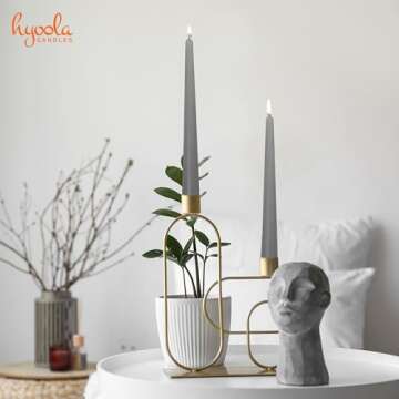 Elegant Dripless Taper Candles for Dining & Events