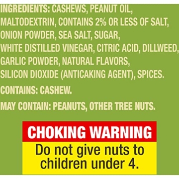 Planters Dill Pickle Cashews, Crunchy & Flavorful 5oz