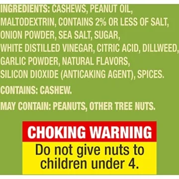 Planters Dill Pickle Cashews, Crunchy & Flavorful 5oz