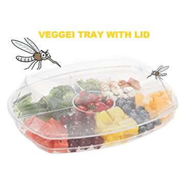 Yatmung Fruit Platter Tray for Parties Chilled Serving