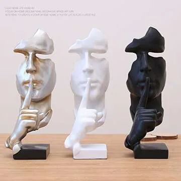 SMRTHMRT Eco-Friendly Modern Thinker Statue for Decor