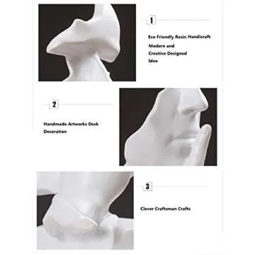 SMRTHMRT Eco-Friendly Modern Thinker Statue for Decor