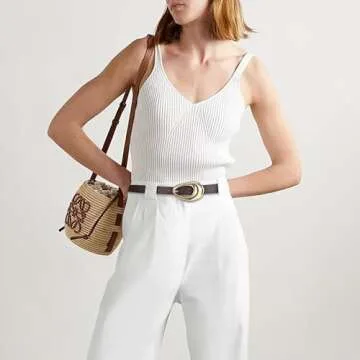 RISANTRY Genuine Leather Belt for Women Burgundy Leather With Smooth Oval Gold Metal Buckle Luxury Casual Fashion Belts