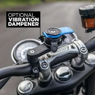 Quad Lock Motorcycle Handlebar Mount for iPhone, Samsung Galaxy and Pixel Smartphone