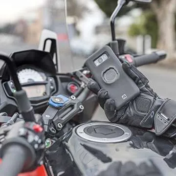 Quad Lock Motorcycle Handlebar Mount for iPhone, Samsung Galaxy and Pixel Smartphone