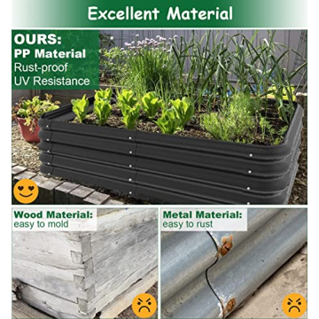 waaliji 3x3 FT Raised Garden Bed - Durable & Easy to Assemble