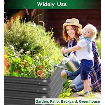 waaliji 3x3 FT Raised Garden Bed - Durable & Easy to Assemble