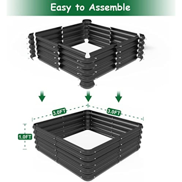 waaliji 3x3 FT Raised Garden Bed - Durable & Easy to Assemble
