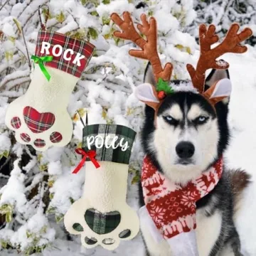 Custom Cara Nonna Christmas Stockings for Family & Pets
