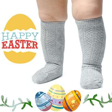 Stylish Baby Knee High Socks Unisex Cotton Stockings