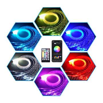 AMKI 16W Fiber Optic Curtain Light Kit for Kids Sensory Room