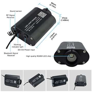 AMKI 16W Fiber Optic Curtain Light Kit for Kids Sensory Room