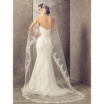 Elegant Aukmla Wedding Bridal Veil at an Affordable Price