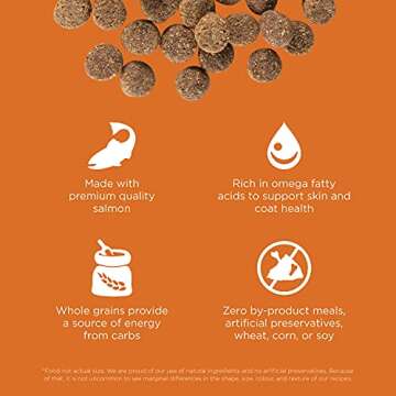 Go! Solutions Skin + Coat Care - Dry Dog Food, 25 lb - Salmon Recipe with Grains for All Life Stages - Complete + Balanced Nutrition for Dogs