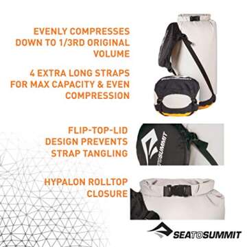Sea to Summit Event Compression Dry Sack, Sleeping Bag Dry Bag, Medium / 14 Liter