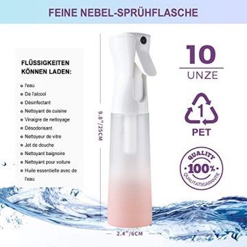 TANSHINE Continuous Spray Bottle - Pink Ombre Mister