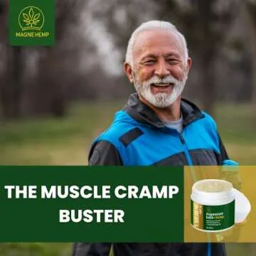 Magnesium Cream for Pain + Hemp - 750,000mg Hemp Oil - Soothing Hemp Cream Provides Fast Acting Joint and Muscle Relief - All Natural Daily Support for Comfort and Wellness - Made in USA