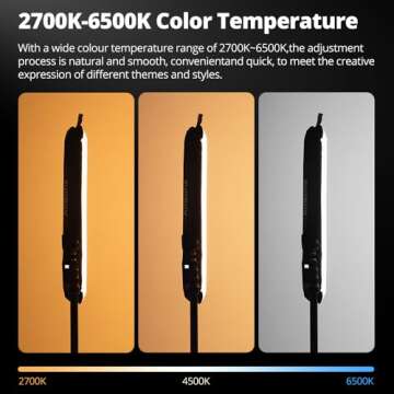Portable Bi-Color LED Stick Light for Photographers