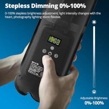 Portable Bi-Color LED Stick Light for Photographers