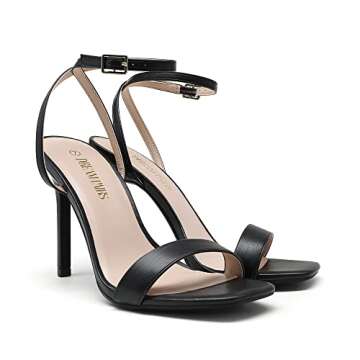 DREAM PAIRS Black Heels - Elegant & Comfortable High Heels