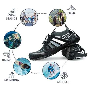 AFT AFFINEST Mens Womens Water Shoes Aqua Shoe Quick Dry Barefoot Beach Shoes for Swim Pool Yoga Outdoor Sports Surfing Driving