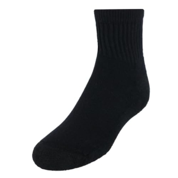 Hanes Boys Extra Durable Ankle Athletic Socks Multipack - 4 Pack, Black, Small