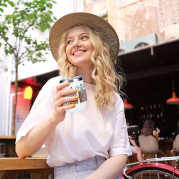 Inspired Tumbler Book Decor Book Lovers Gifts Bookish Coffee Mug Music Lover Gift for Women Grandma Appreciation Birthday Christmas 12 oz Wine Tumbler Stainless Steel Coffee Thermos with Lid