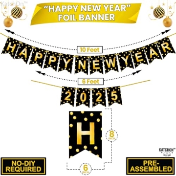 KatchOn Happy New Year Banner 2025 for NYE Parties