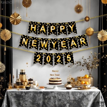 KatchOn Happy New Year Banner 2025 for NYE Parties