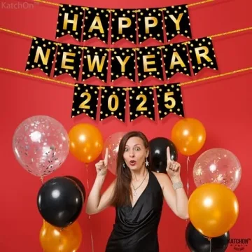 KatchOn Happy New Year Banner 2025 for NYE Parties