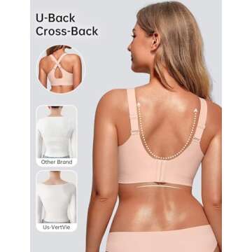 Vertvie Wireless Push Up Bra for All-Day Comfort