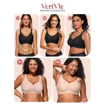 Vertvie Wireless Push Up Bra for All-Day Comfort