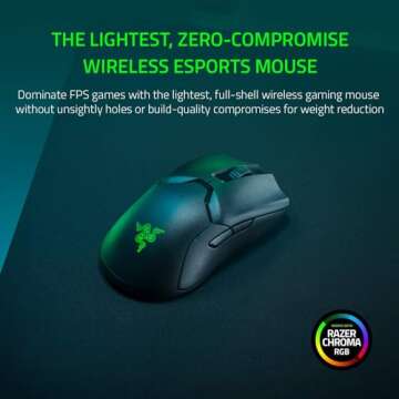 Razer Viper Ultimate - Ambidextrous Wireless Gaming Mouse