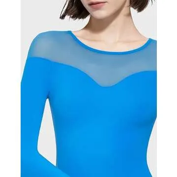 PUMIEY Sexy Long Sleeve Bodysuit for Women