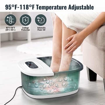 Niksa Foot Spa Bath Massager for Relaxation and Pain Relief