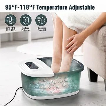 Niksa Foot Spa Bath Massager for Relaxation and Pain Relief