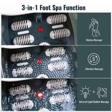 Niksa Foot Spa Bath Massager for Relaxation and Pain Relief