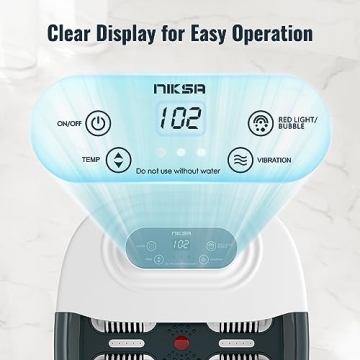 Niksa Foot Spa Bath Massager for Relaxation and Pain Relief