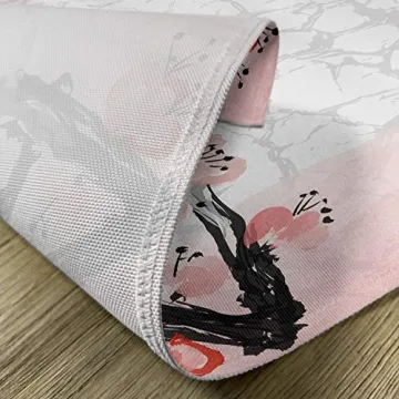 Lunarable Floral Placemats Set of 4, Japanese Design