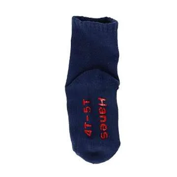 Hanes Baby-Boys Ankle Length Gripper Socks 12-24 Months