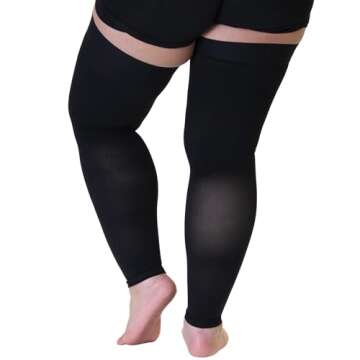 Mojo Compression Socks Footless for Men and Women 20-30mmHg