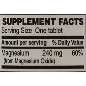 Magnesium Oxide 400mg 120 Tablets 3 Pack for Health Support