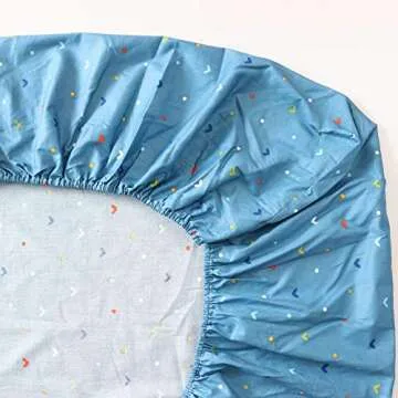 3 Piece 100% Cotton Toddler Sheet Pillowcase Set for Boys and Girls,Include Fitted Sheet,Top Sheet and Envelope Pillowcase,Cute Cartoon Pattern,Soft Skin-Friendly Breathable(Car)