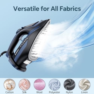 Fast Heating IRONDAY Steam Iron with Auto Shutoff and Burst Steam